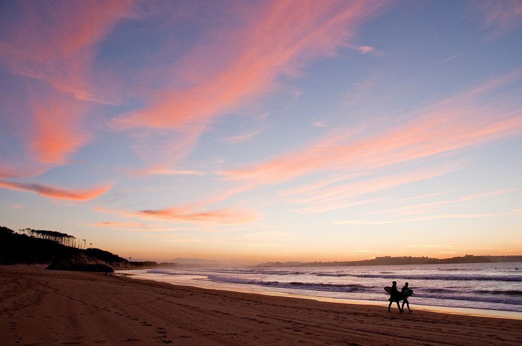 Atardecer en la playa
