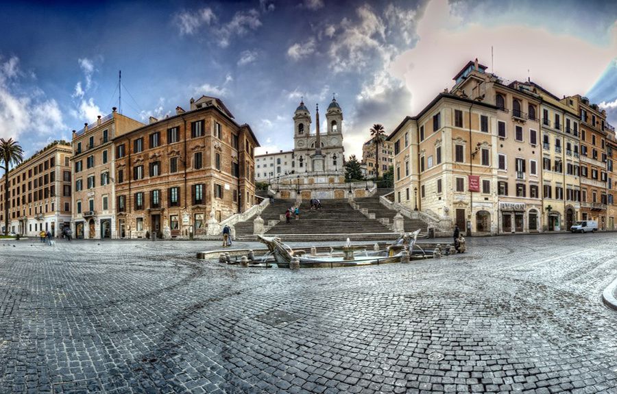 Plaza de España y Trinita dei Monti