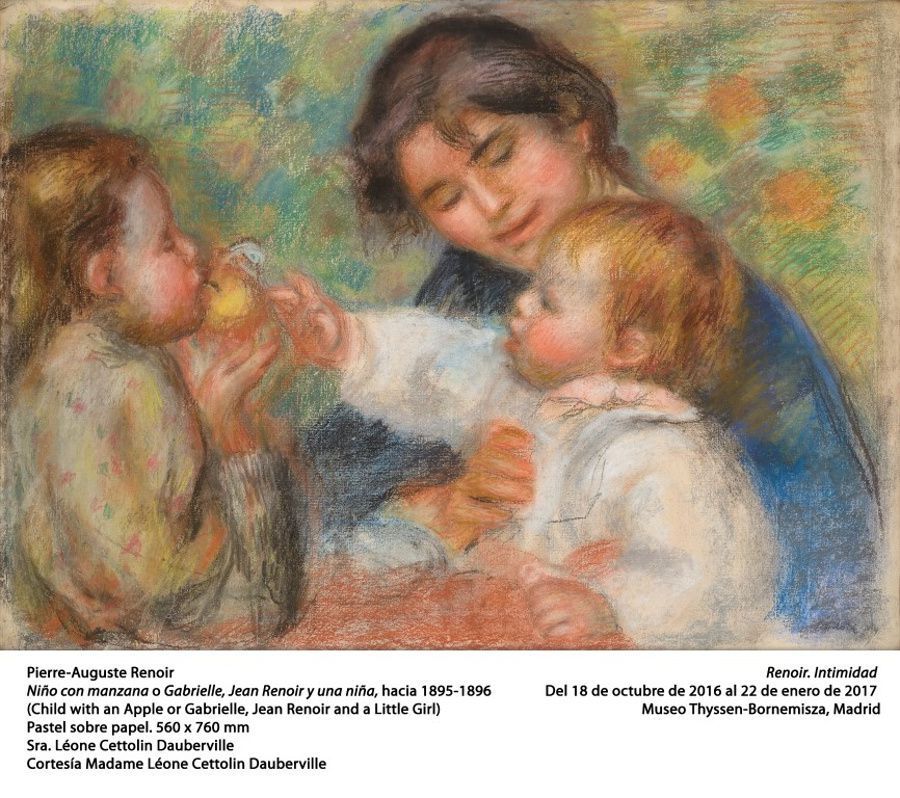 Niño con manzana