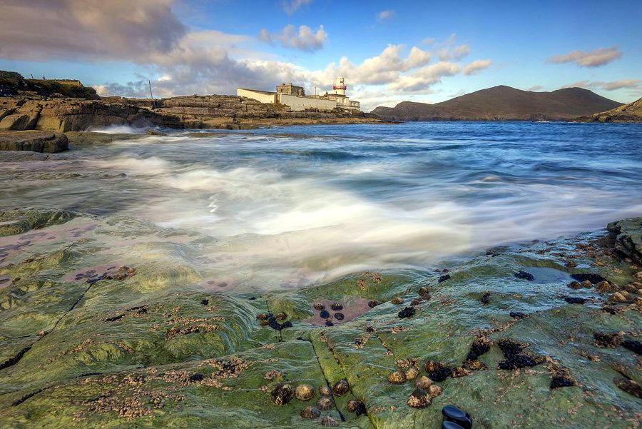 El faro en la isla de Valentia