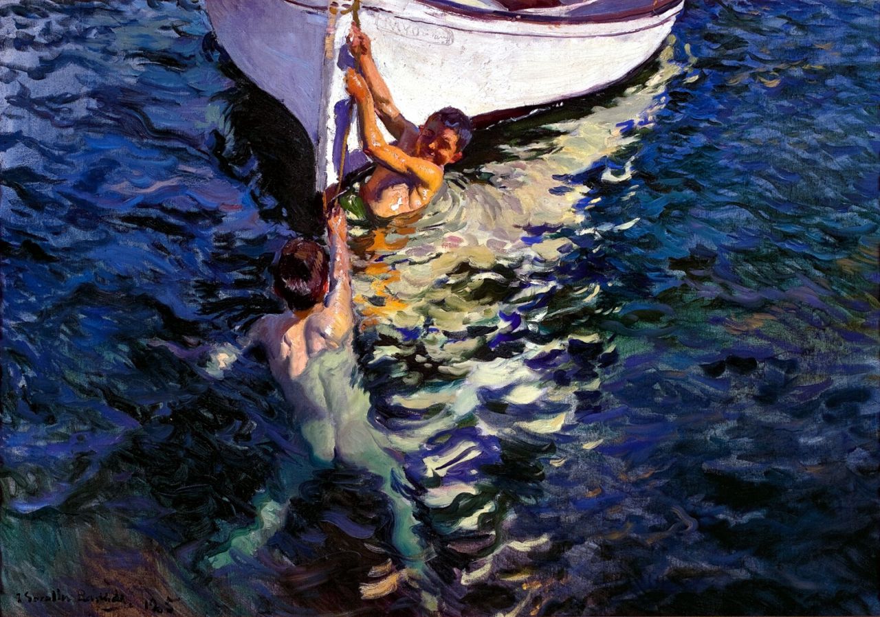 El bote blanco. Jávea, 1905