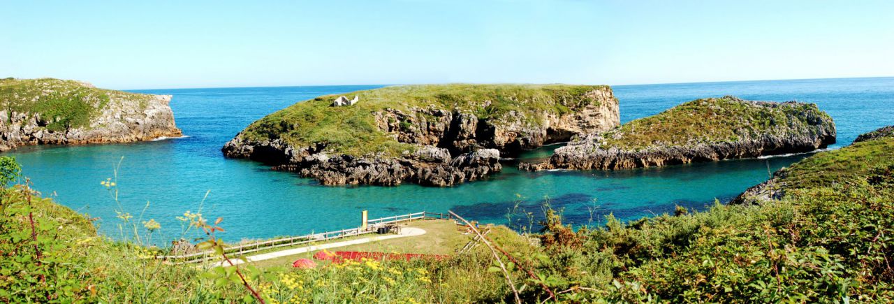 Panoramica Playa Cué (Asturias)