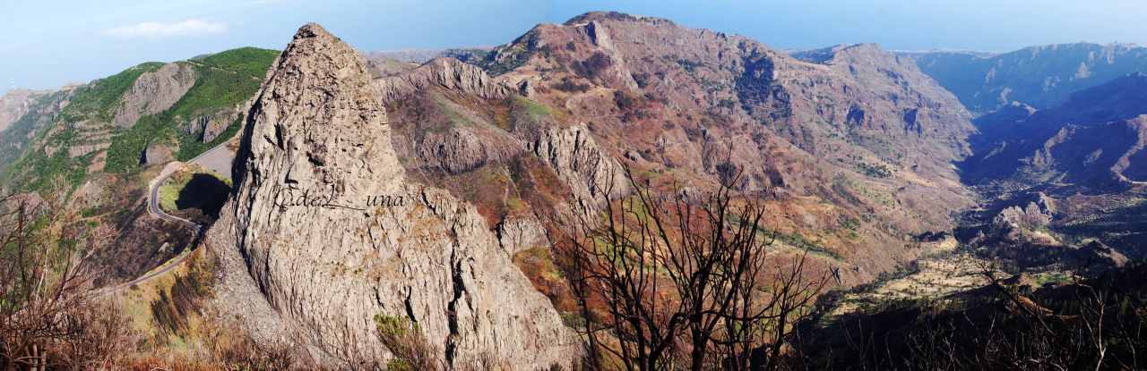 Panorámica Roque de Agando (La Gomera)