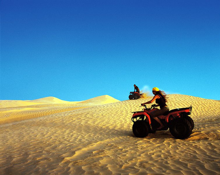 Quad en el Sahara