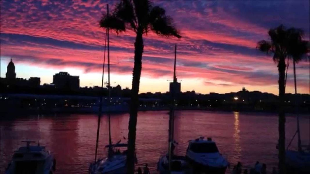 Atardecer en Málaga