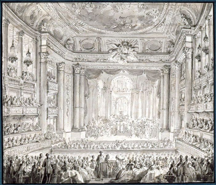 Vue de l' Opera royal de Versailles