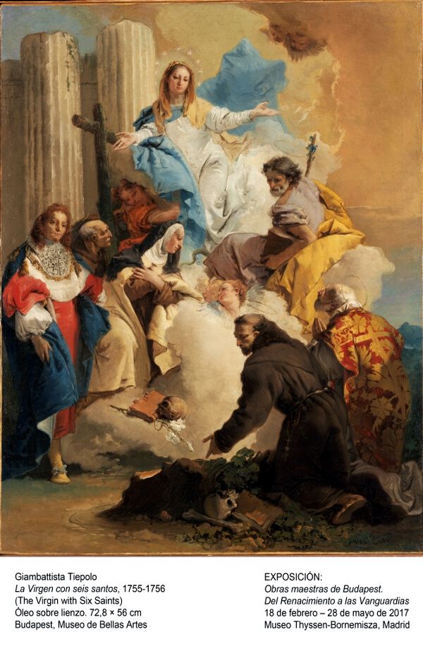 Tiepolo. Virgen santos
