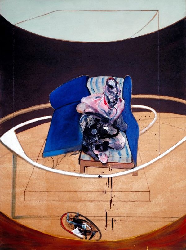 Francis Bacon (1909 - 1992)
Estudio para retrato en cama plegable
1963
Óleo sobre lienzo
219,8 x 169 