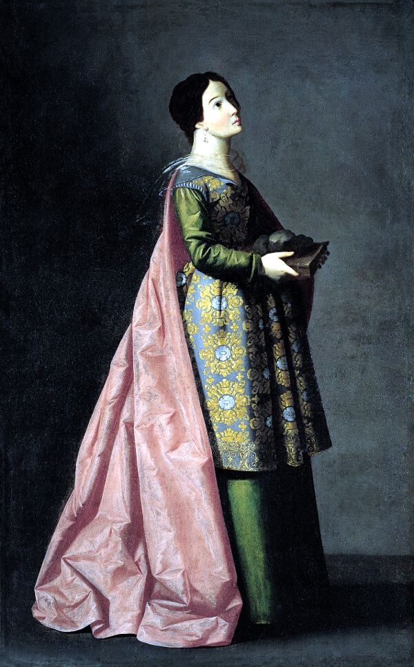 Santa Emerenciana Zurbarán Óleo sobre lienzo, 171,5 cm x 105,5 cm h. 1635-1640
