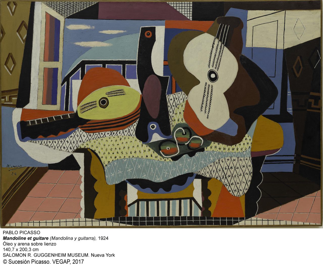 Picasso. Mandolina y guitarra