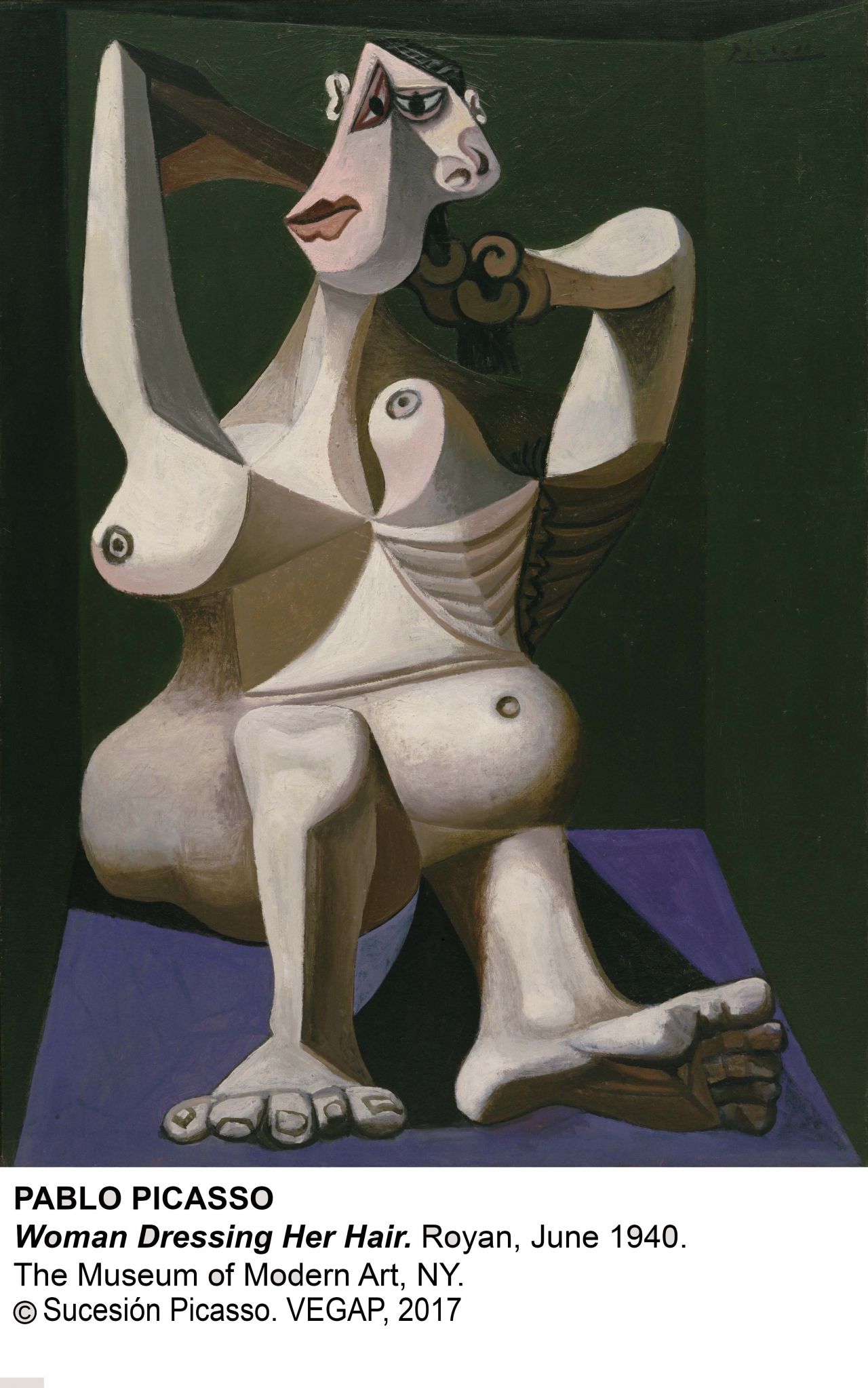 Picasso. Moma. Mujer peinandose