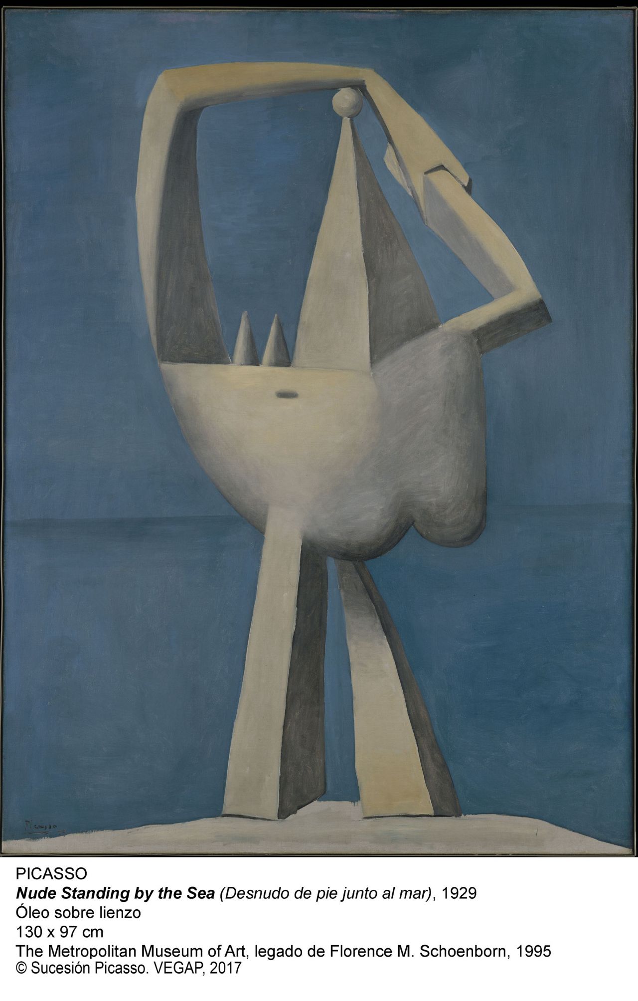 Picasso. Desnudo de pie junto al mar