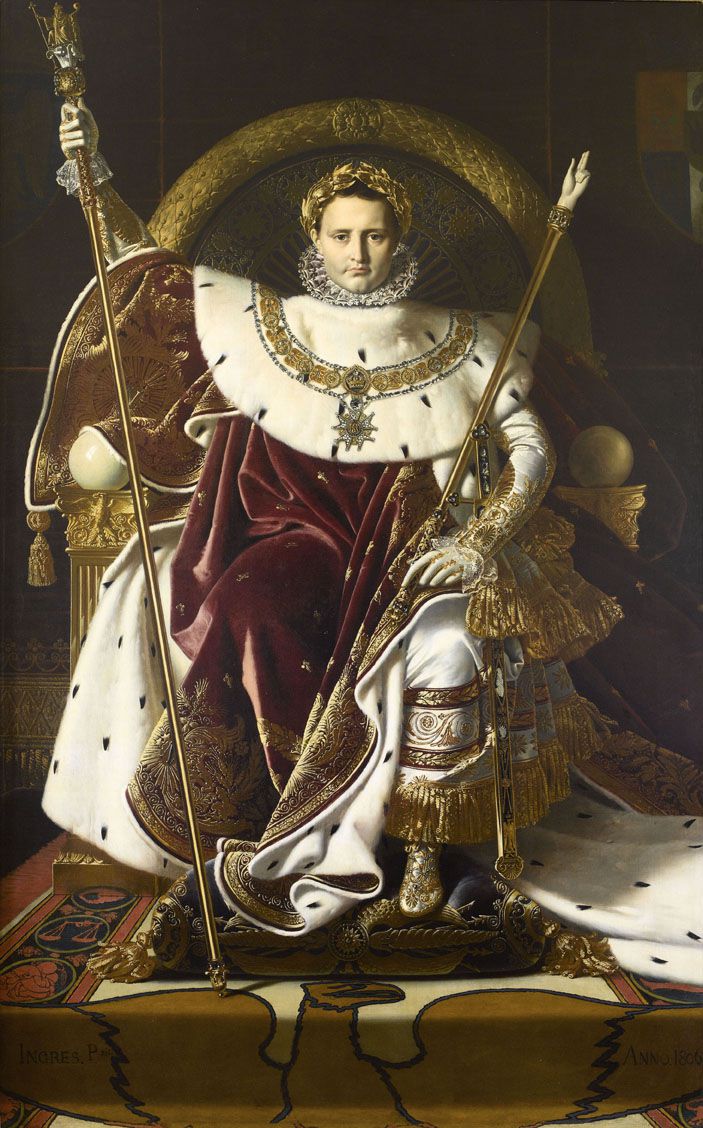 Napoleón I en su trono