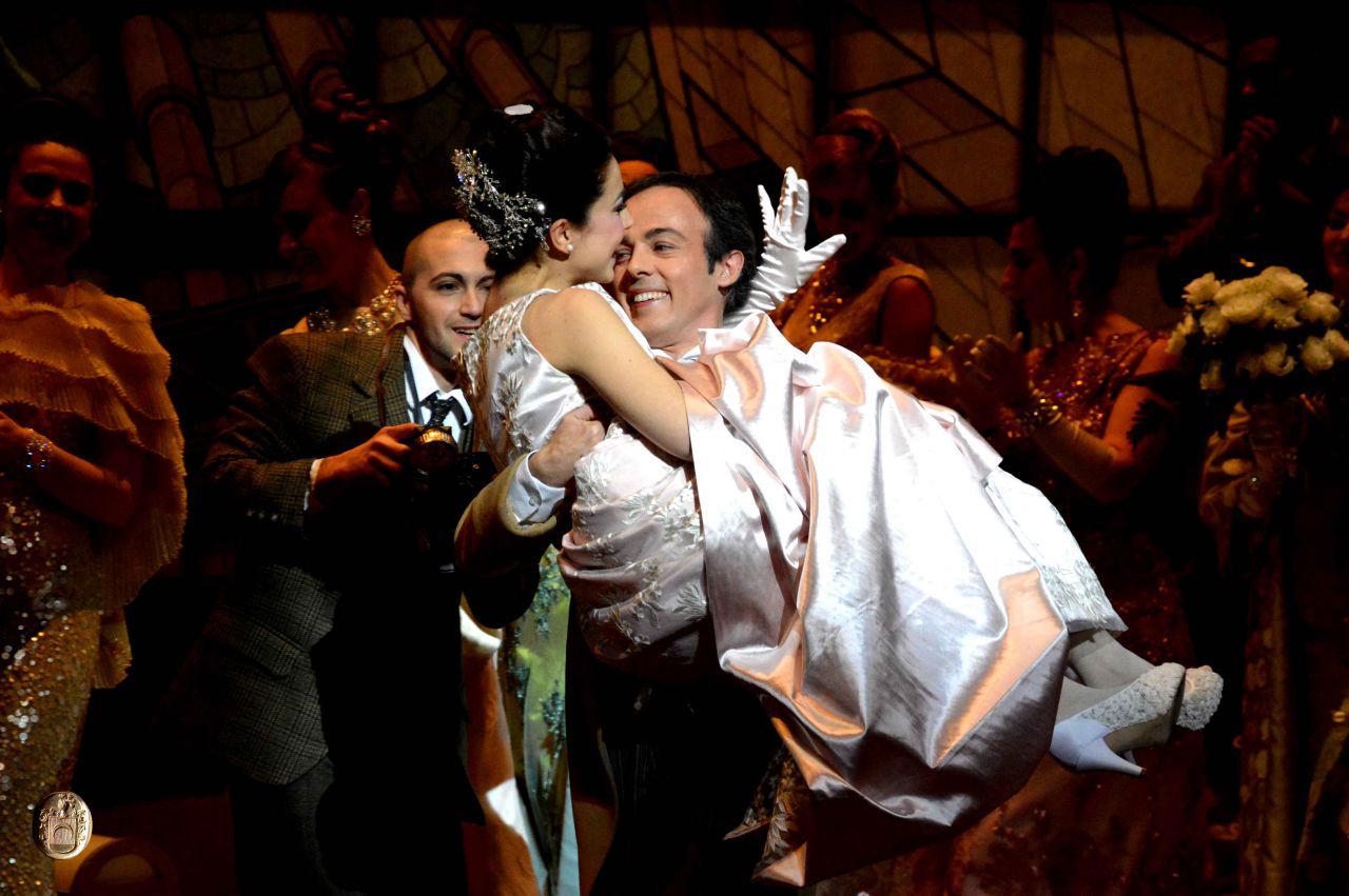 Ensayo general en el Teatro La Zarzuela ( “La Guerra de los Gigantes” y “El imposible mayor en amor, le vence Amor