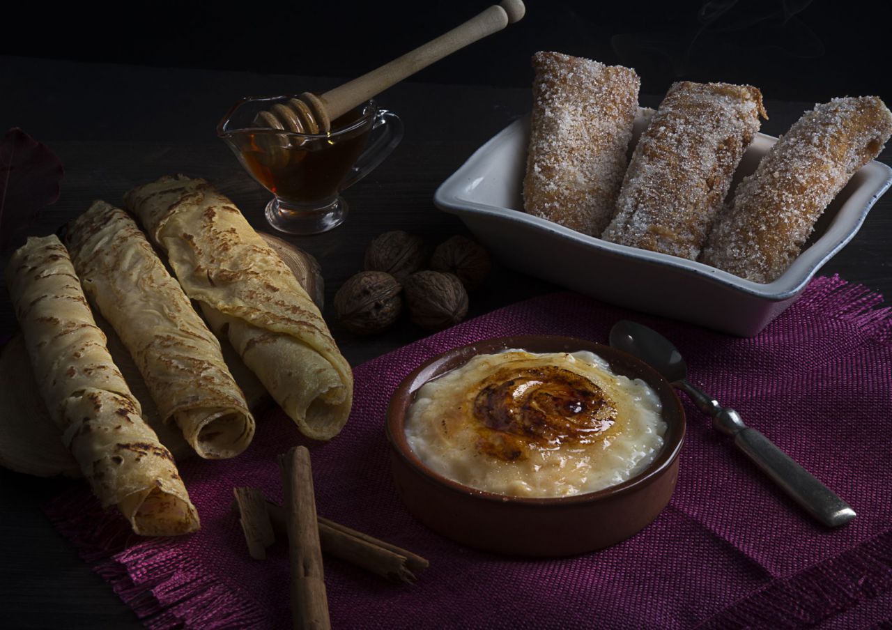 Frixuelos, Casadiellas y
Arroz con Leche