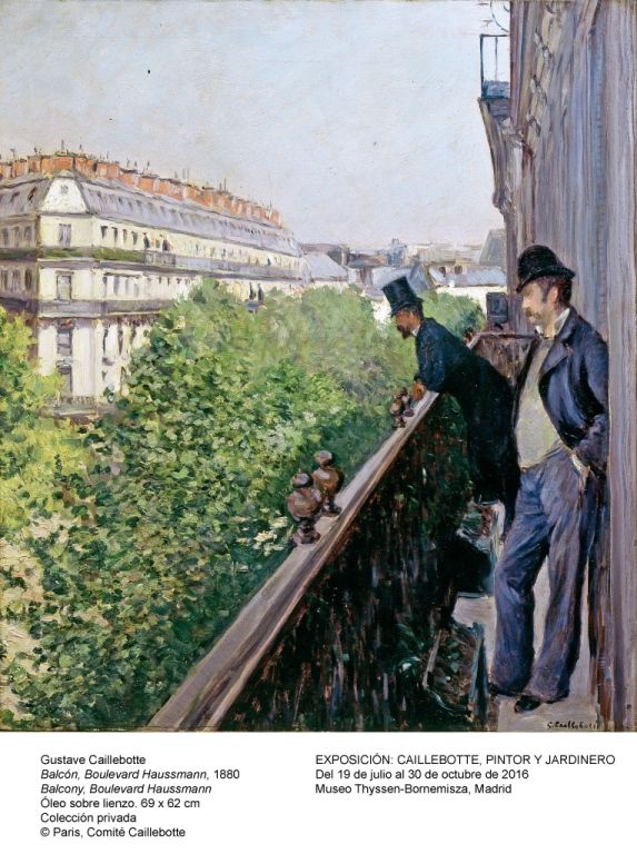 Balcón Boulevard Haussmann, 1880