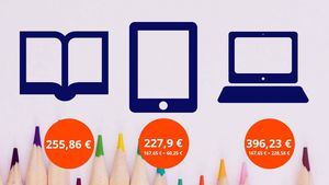 Los libros de texto digitales pueden suponer un ahorro de hasta 88,21 €