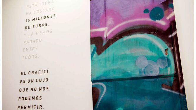 La obra más cara, exposición de Renfe para sensibilizar contra los grafitis en trenes