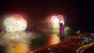 Los lugares emblemáticos de Dubái se preparan para celebrar un espectacular inicio de década