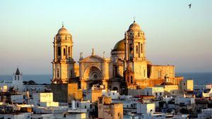 Puesta de sol en Cádiz - Catedral