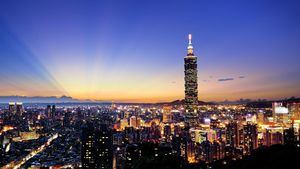 Taiwán vuelve a encender las luces del rascacielos Taipéi 101