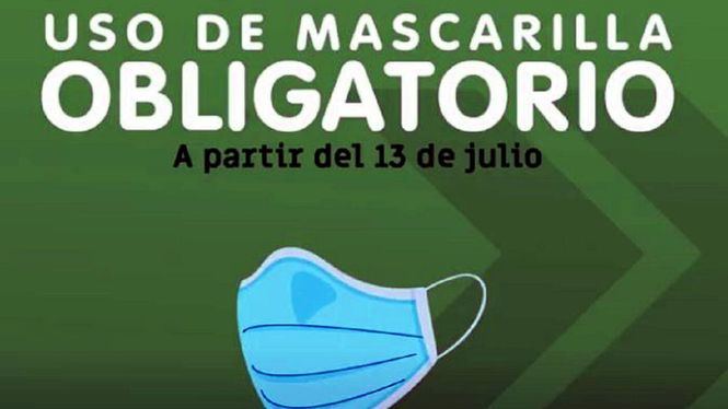 Desde el 13 de julio el uso de mascarilla es obligatorio en Murcia