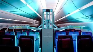 Qatar Airways primera aerolínea en adopta un sistema de limpieza de cabina ultravioleta