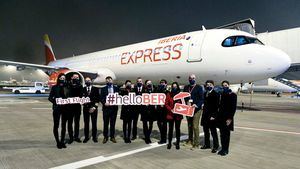 Iberia Express aterriza por primera vez en el nuevo aeropuerto de Berlín