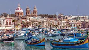 Luzzu el tradicional barco de pesca de Malta