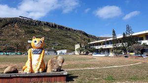 La isla de Hujing, Taiwán, promueve su imagen turística como un hogar para los gatos