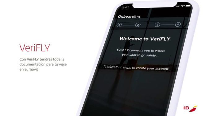 Iberia prueba la app VeriFLY en sus vuelos a Estados Unidos