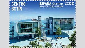 Correos dedica un sello al Centro Botín de Santander en su serie Arquitectura Urbana