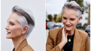 Conseguir un cabello gris bonito, frío y metalizado para este verano