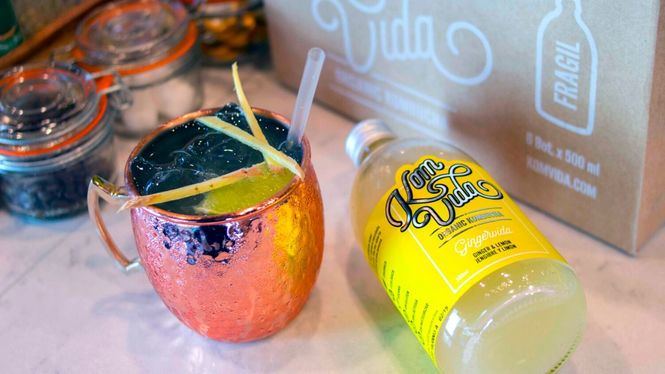 Cócteles con kombucha, con y sin alcohol