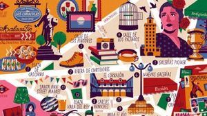 El Rastro, nuevo Mapa Cultural Ilustrado de Madrid