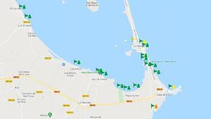 Las playas del Mar Menor que estuvieron afectadas por la anoxia ya están abiertas