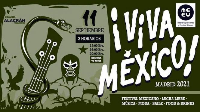 ¡Viva México! en Madrid el 11 de septiembre