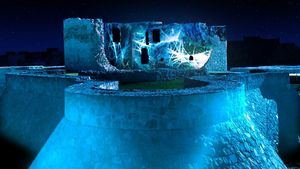El Castillo de la Alameda de Barajas se transformará en un gran iceberg de luz