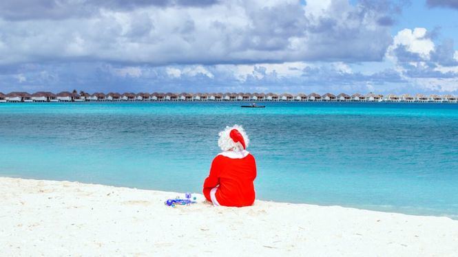 Programa navideño del resort maldivo Finolhu Baa Atoll