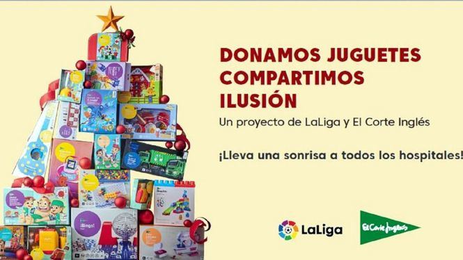 El Corte Inglés junto a la LaLiga y Fundación Aladina llevan juguetes a hospitales
