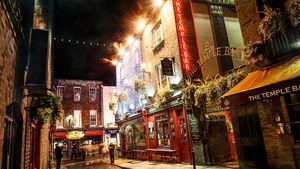 Temple Bar en Navidad