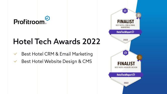 Profitroom finalista en los Hotel Tech Awards 2022 por sus soluciones tecnológicas