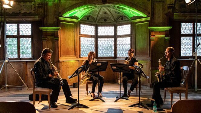 Sax-Ensemble en el Ciclo Domingos de Cámara, Mujeres con Ñ del Teatro de la Zarzuela