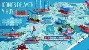 Iconos de ayer y de hoy para una ciudad viva, nuevo Mapa Cultural Ilustrado de Madrid
