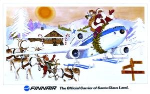 FINNAIR la aerolínea oficial de Papá Noel desde hace 40 años