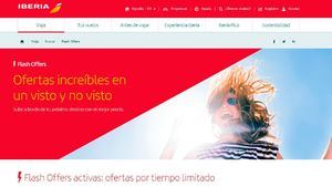 Flash Offers, el nuevo portal de Iberia con ofertas por tiempo limitado