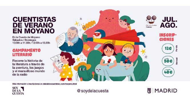 Vuelven los campamentos infantiles Cuentistas de Verano en Moyano