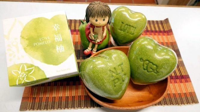 Pomelos para el día del amor en Taiwán