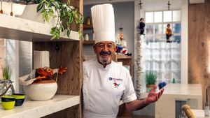 Karlos Arguiñano vuelve a vestir la cocina de su programa con Neolith