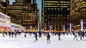 Ice Skating Bryant Park